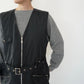 90s EURO Black Design Vest