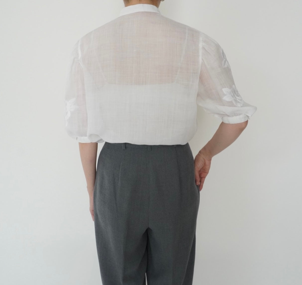 80s Embroidery Design Shirt Made in Italy