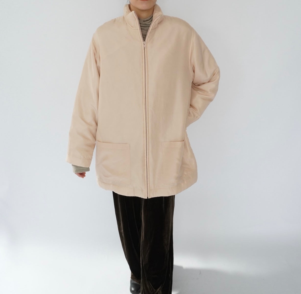 90s Silk Puffer Jacket