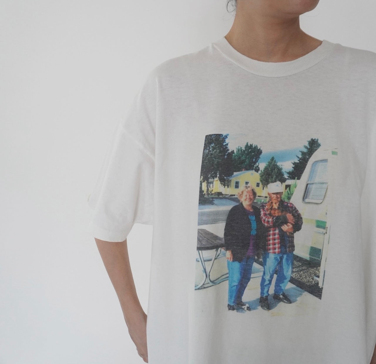 90s Photo Printed  T-shirt Made in Ireland