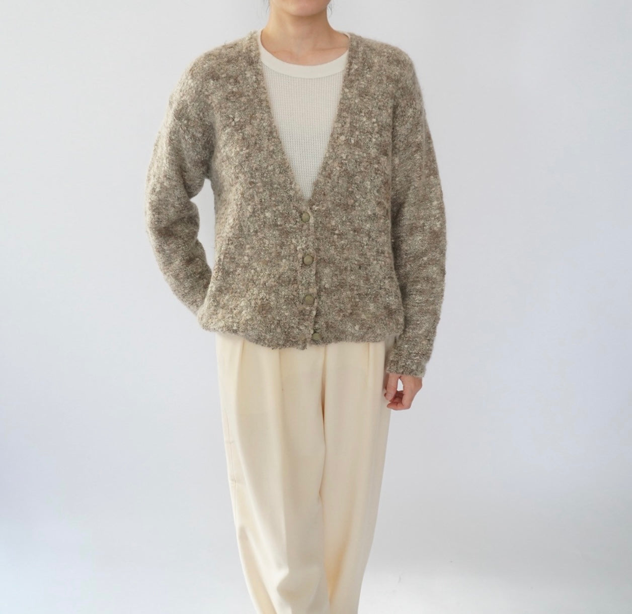 90s Mix Mohair Knit Cardigan