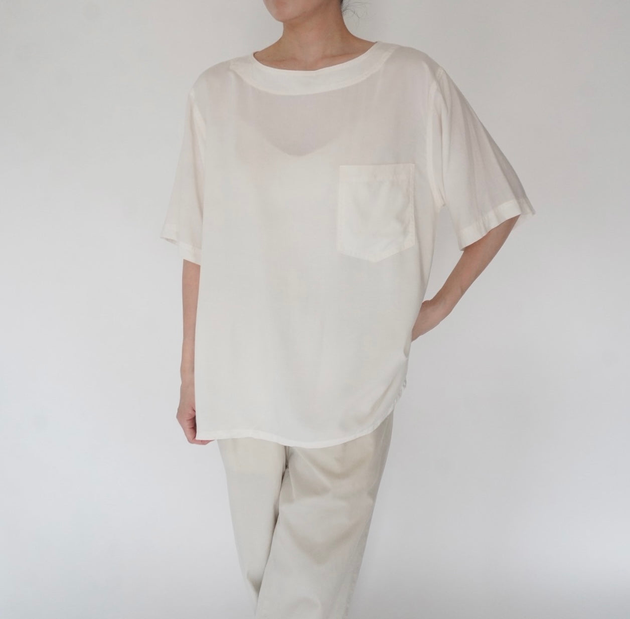 90s Rayon Design Top Made in USA