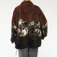 90s Horse Design Fleece Zip Top Made in USA