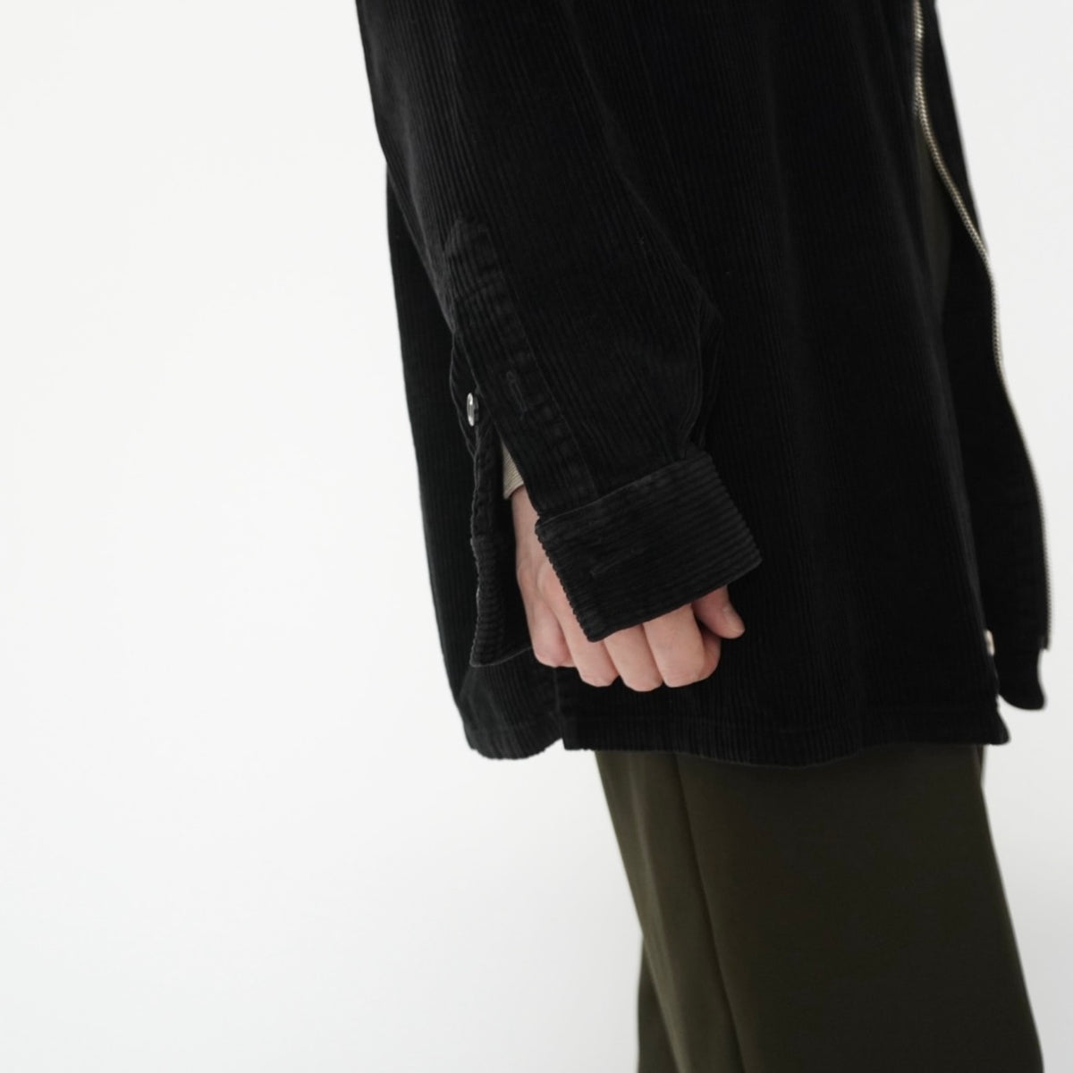 90s Zip Corduroy Shirt,Jacket