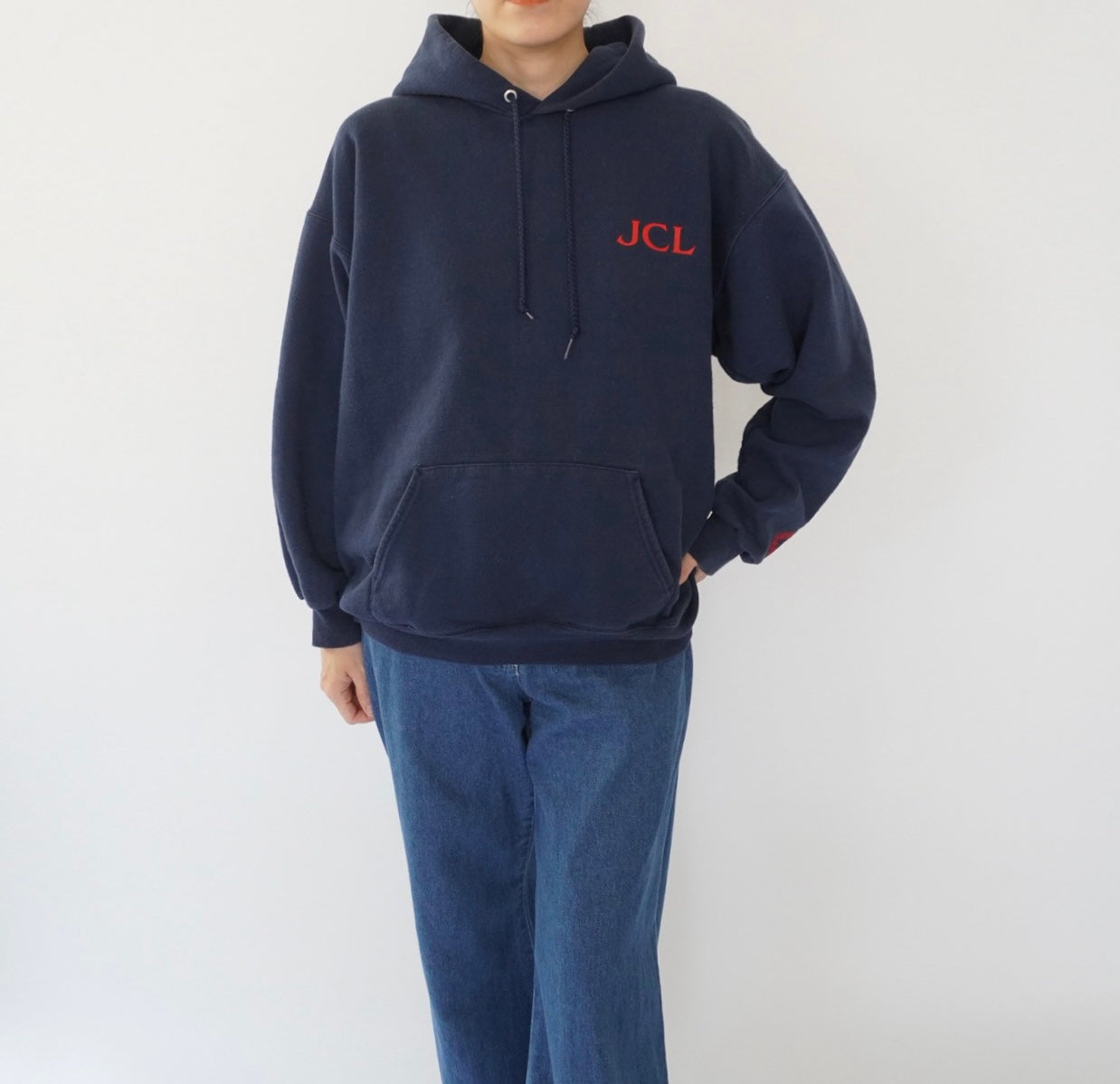 00s Print Hooded Sweater