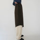 90s Asymmetry Design Ribbed Skirt