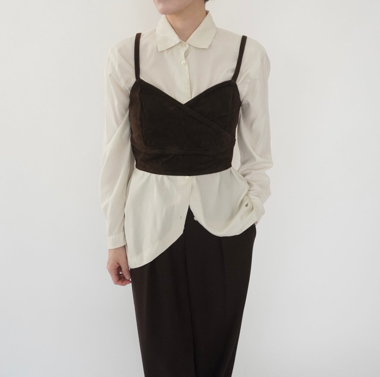 90s EURO Suede Camisole Top