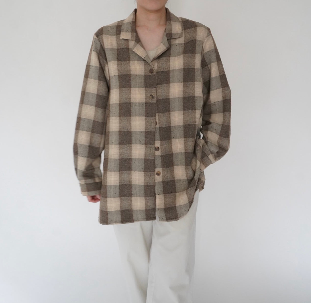 90s Plaid Shirt Jacket