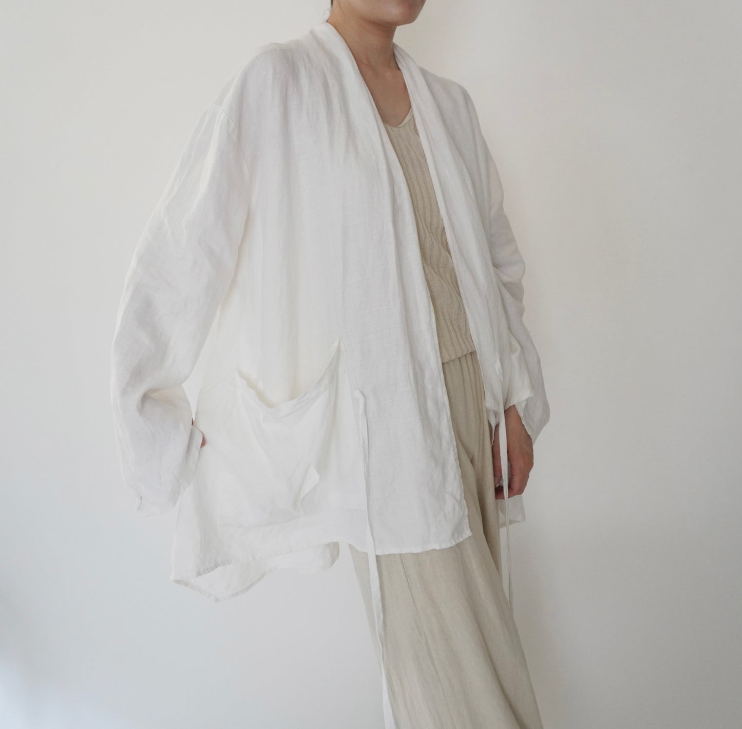 90s Linen Jacket Made in USA
