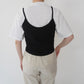 90s Lace Up Design Camisole Top