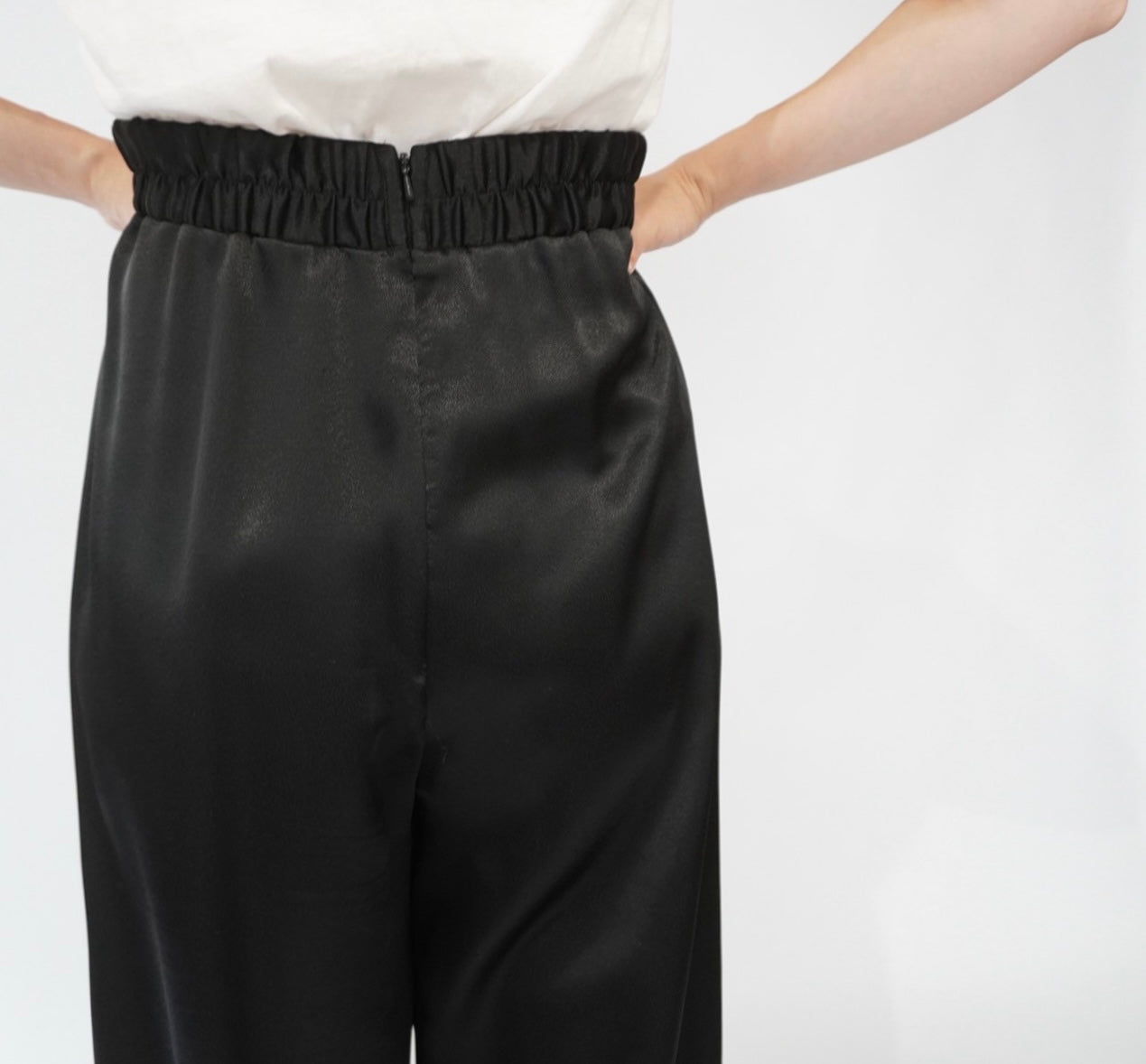 90s Black Wide Pants