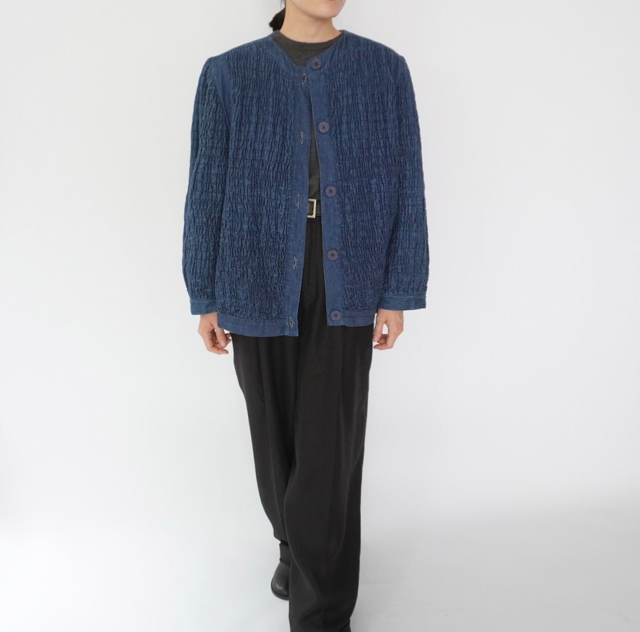 80s "BIS GINE EWING" Design Denim Jacket