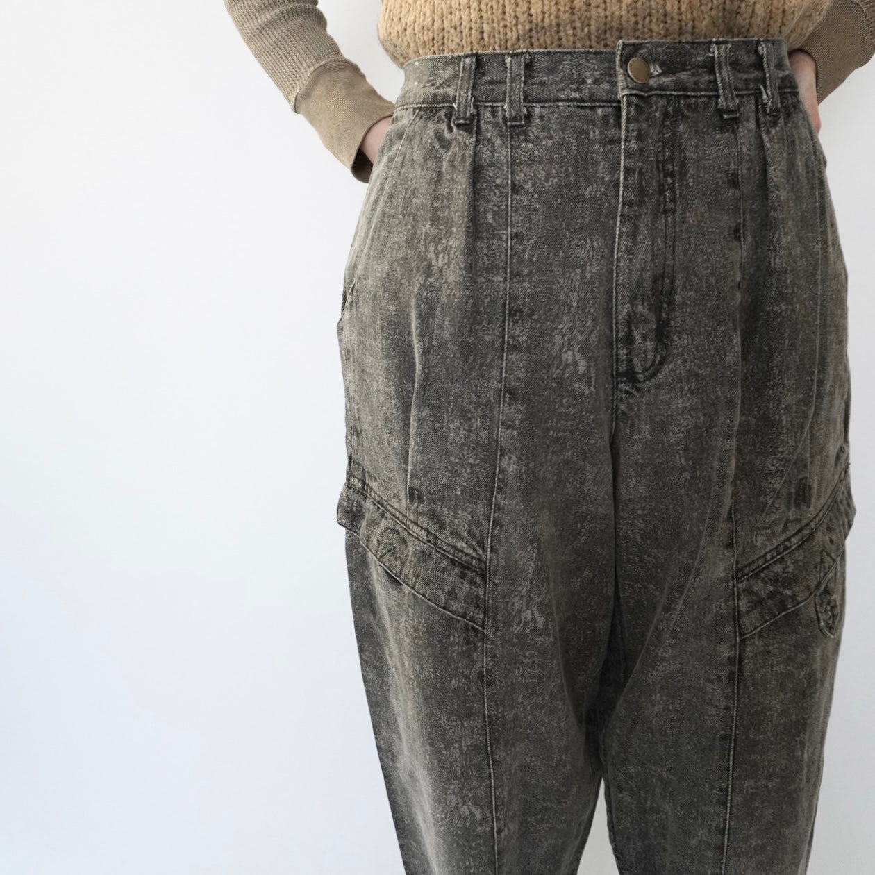 90s Design Wide Denim