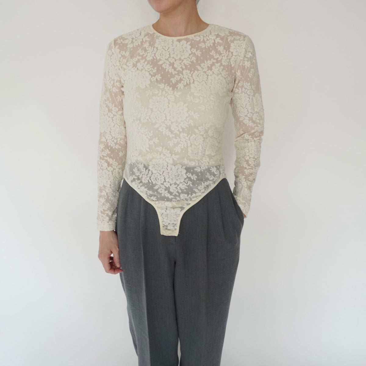 90s "ANN TAYLOR" Lade Design Top Made in USA
