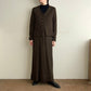90s Brown Rayon Two-Piece Made in USA