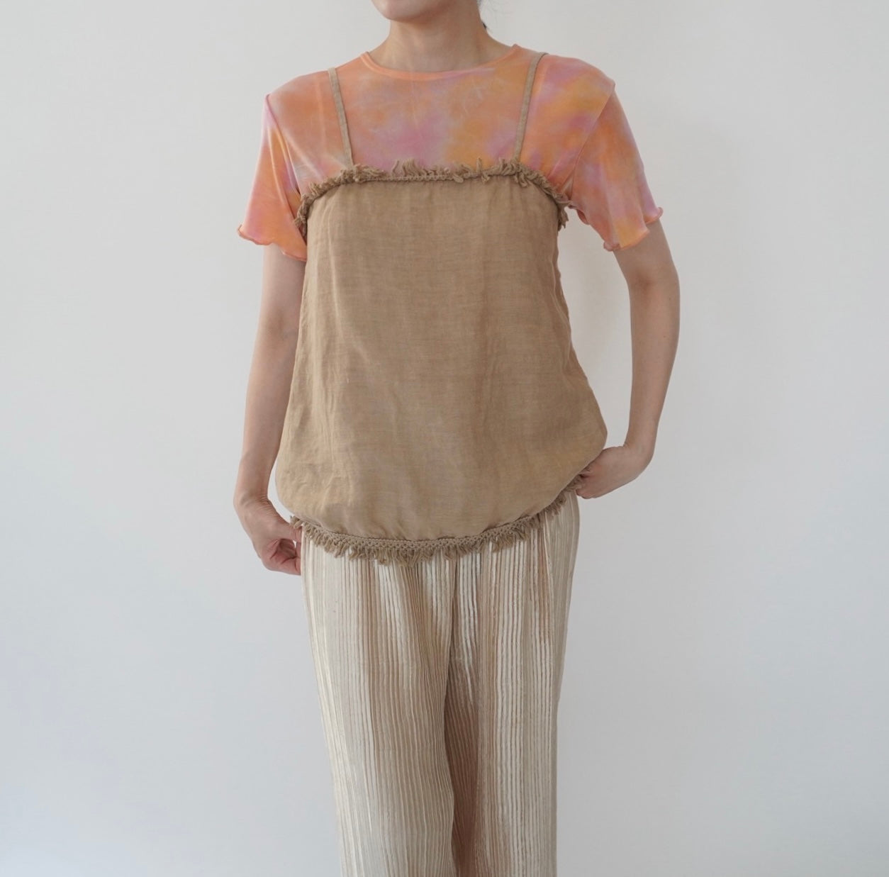 90s Fringe Camisole Top Made in Italy