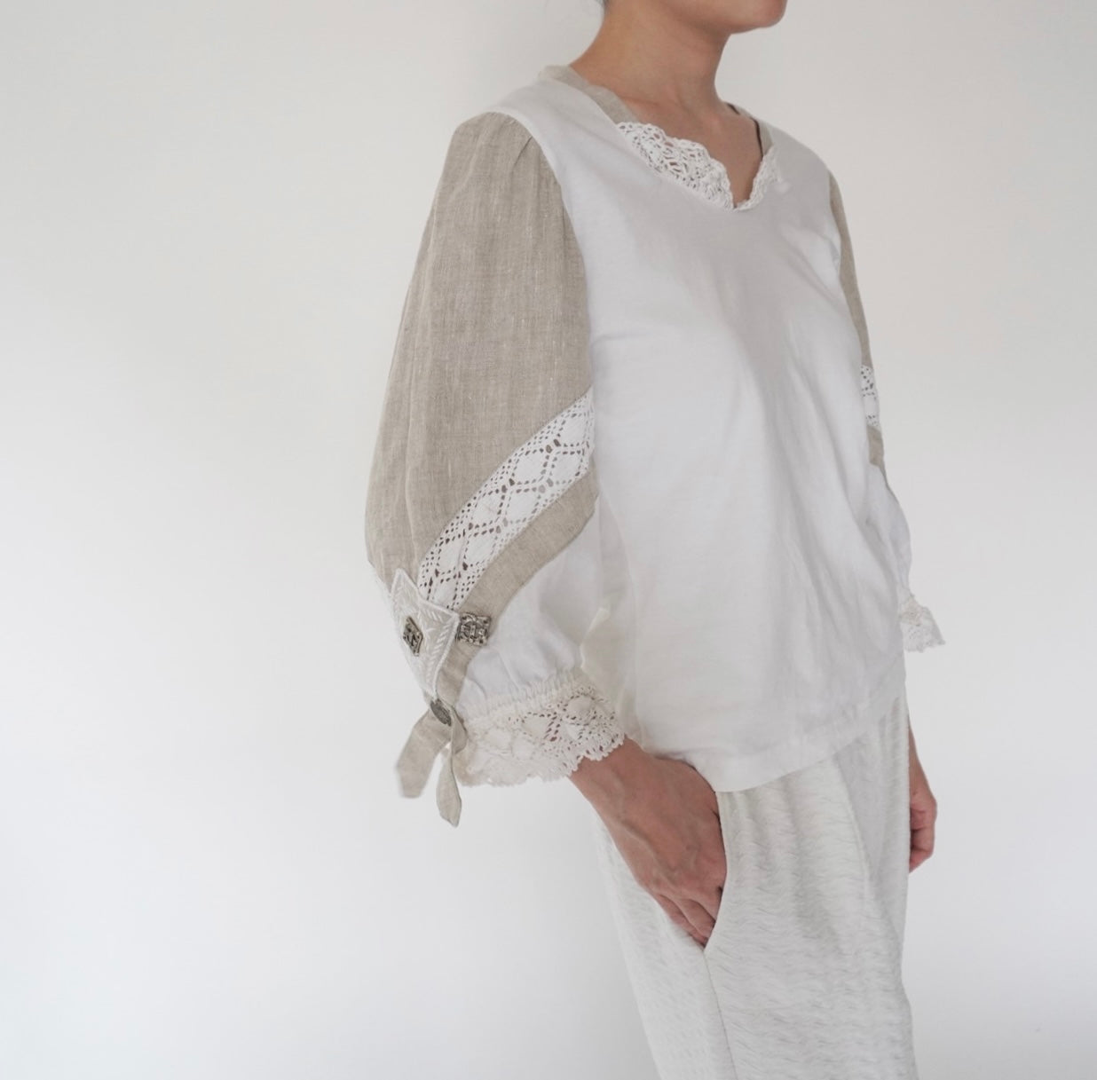 90s EURO Lace Design Top