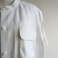 90s Linen Boxy Top,Vest