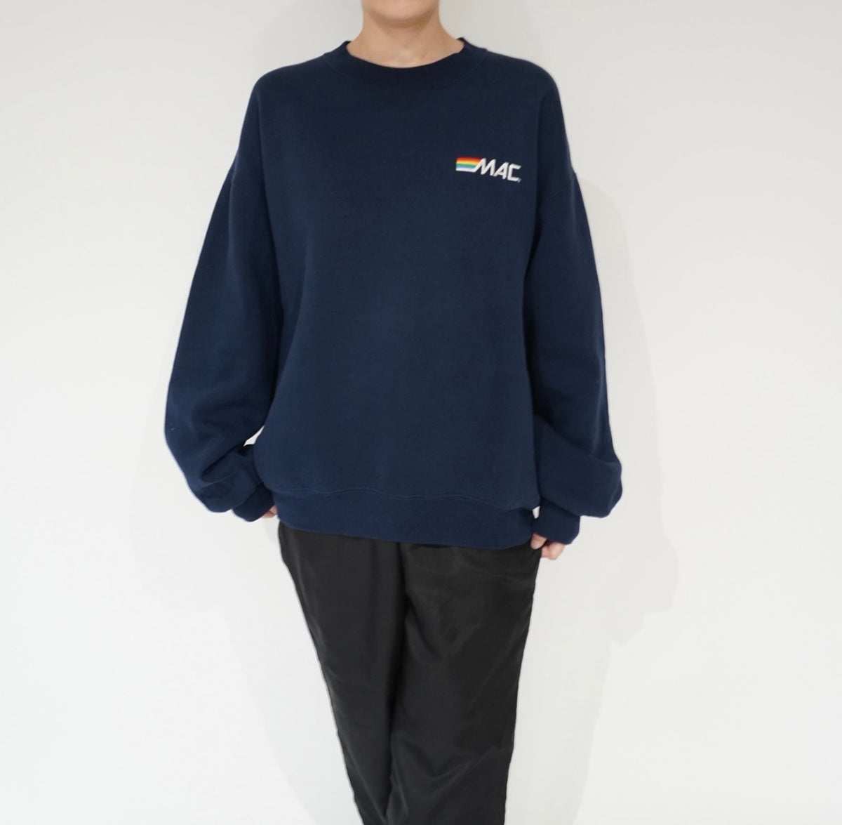 90s "MAC" Embroidery Sweater Made in USA