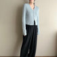 90s Ribbed Cardigan Made in USA