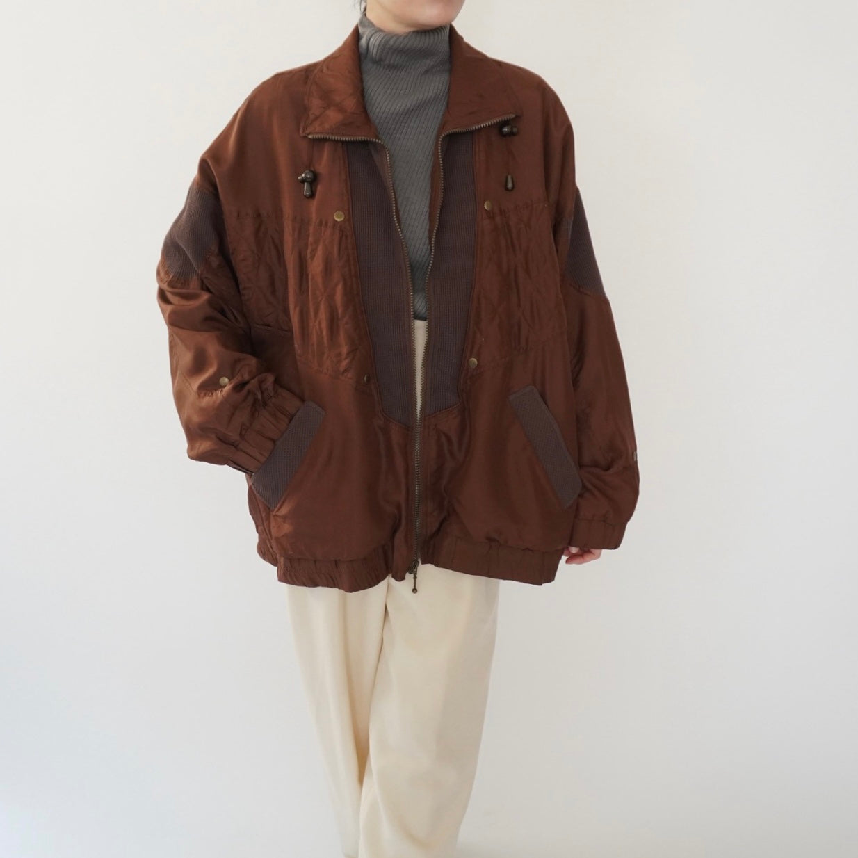 90s Silk Design Light Jacket