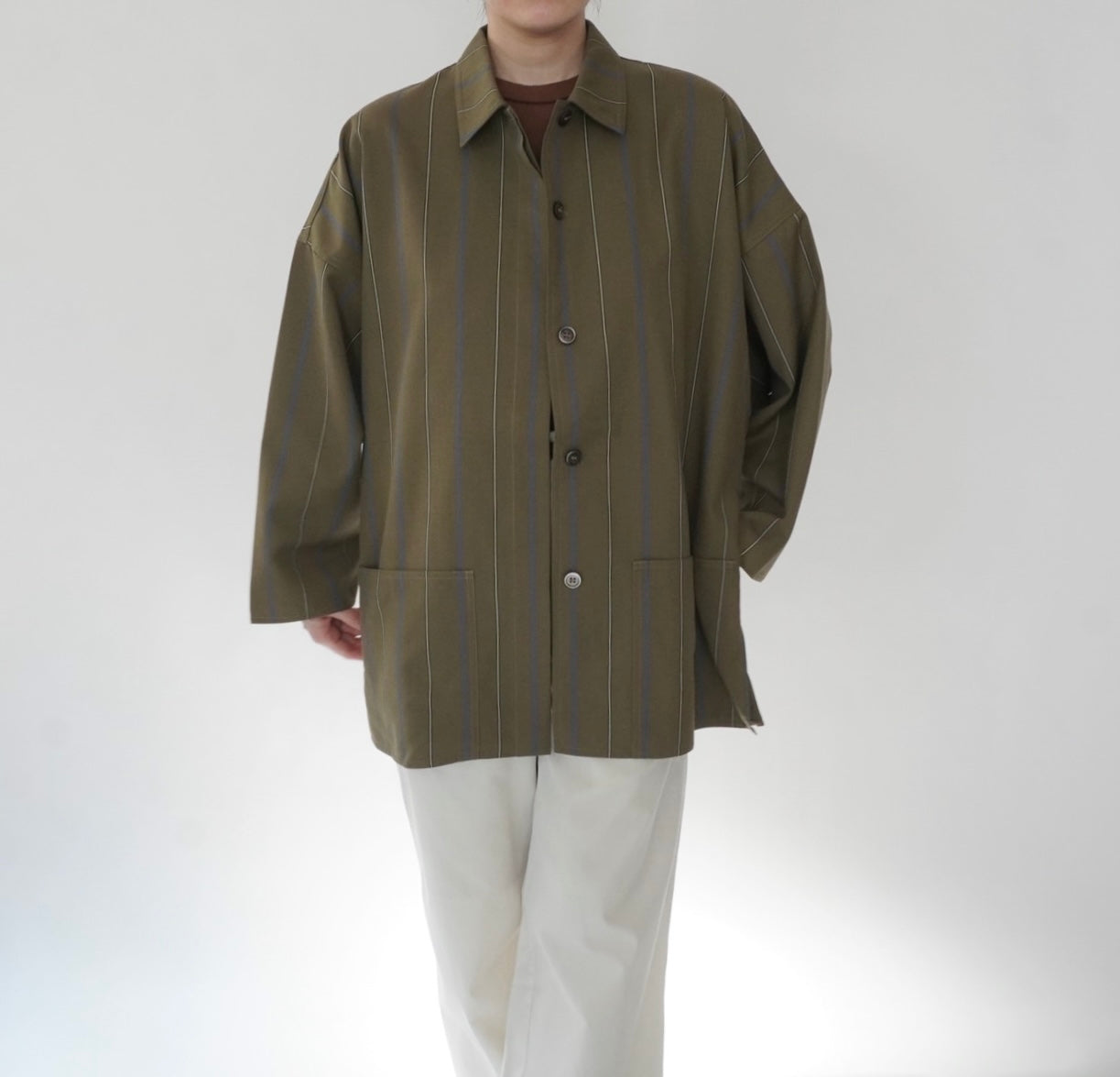 80s Striped Light Jacket Made in Italy