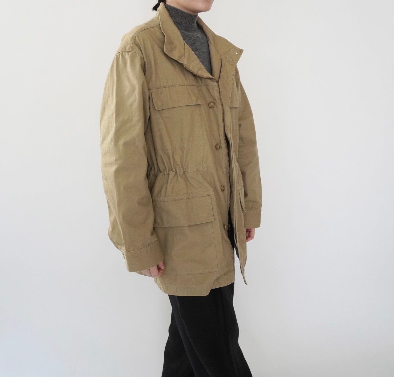 " LL Bean " Cotton  Military Jacket