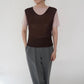 90s Brown Sleeveless Top Made in Italy