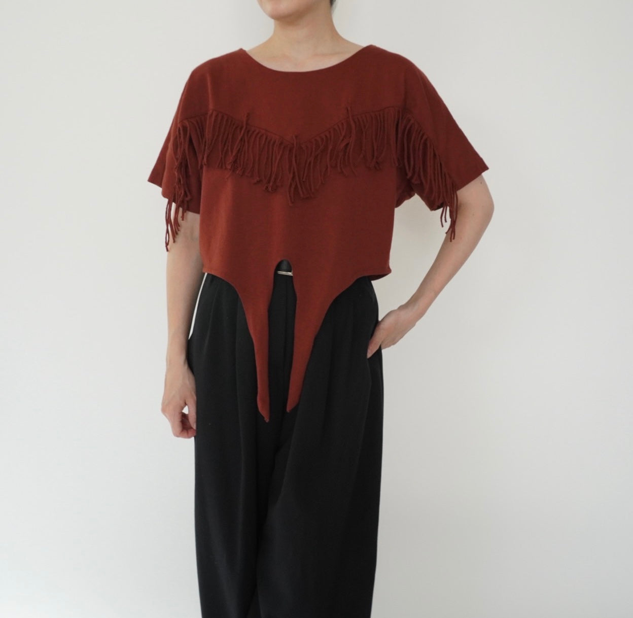 90s Fringe Design Top Made in USA