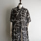 90s Sheer Printed Long  Shirt