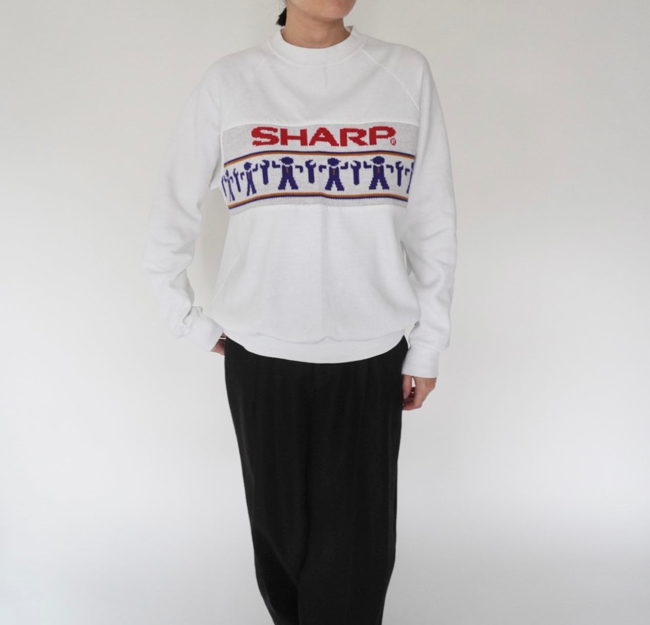 80s "SHARP" Sweater Made in USA