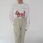 90s Printed Long T-shirt Made in USA