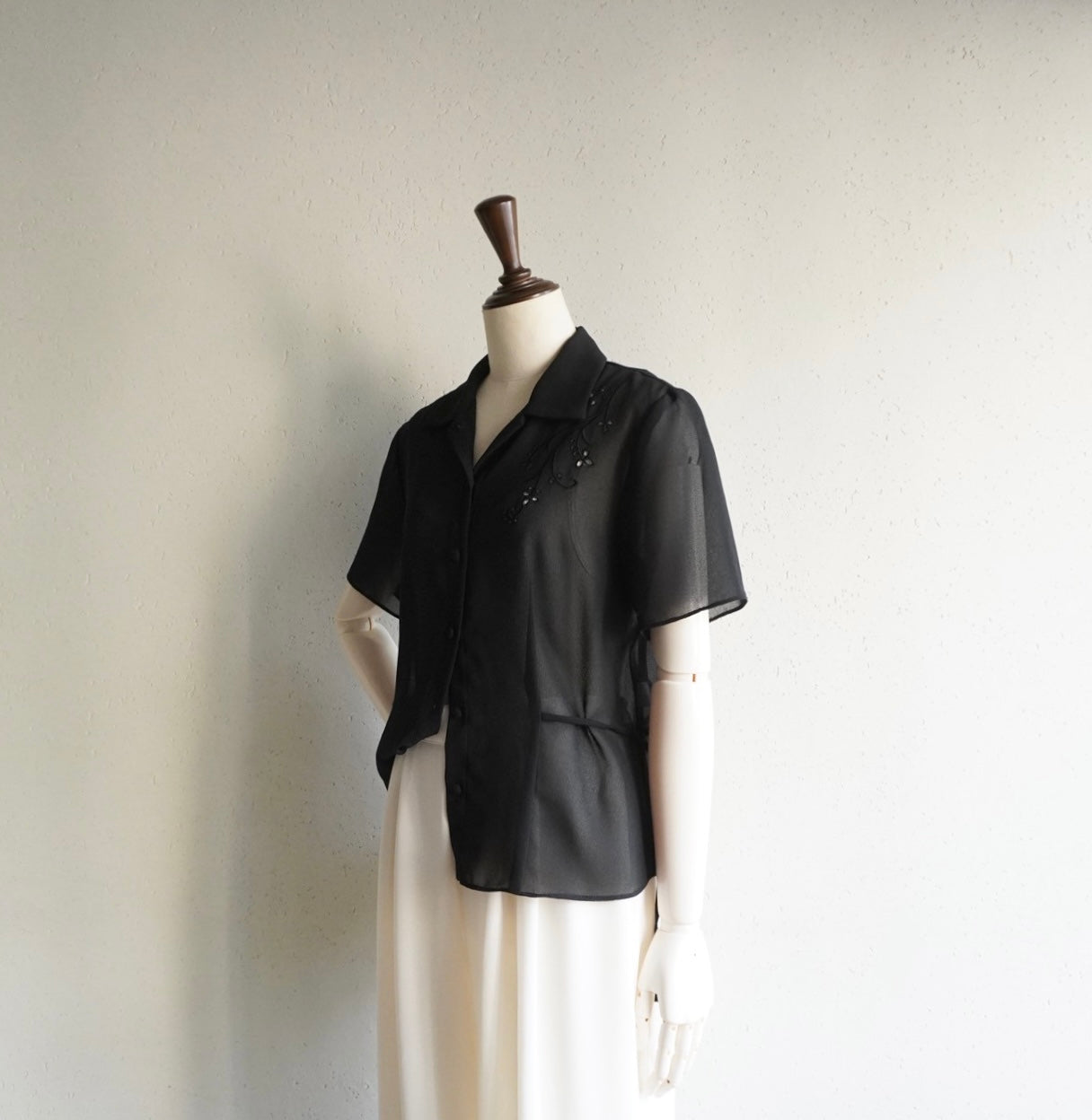 90s Design Sheer Shirt