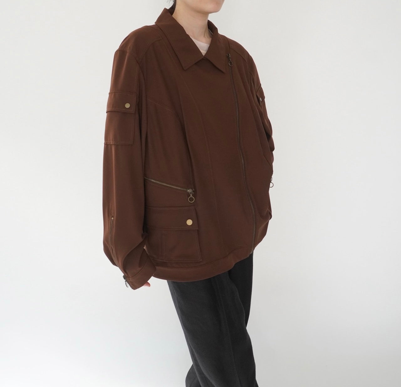 90s Design Brown Jacket