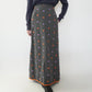 90s Wool Embroidery Maxi Skirt Made in Italy