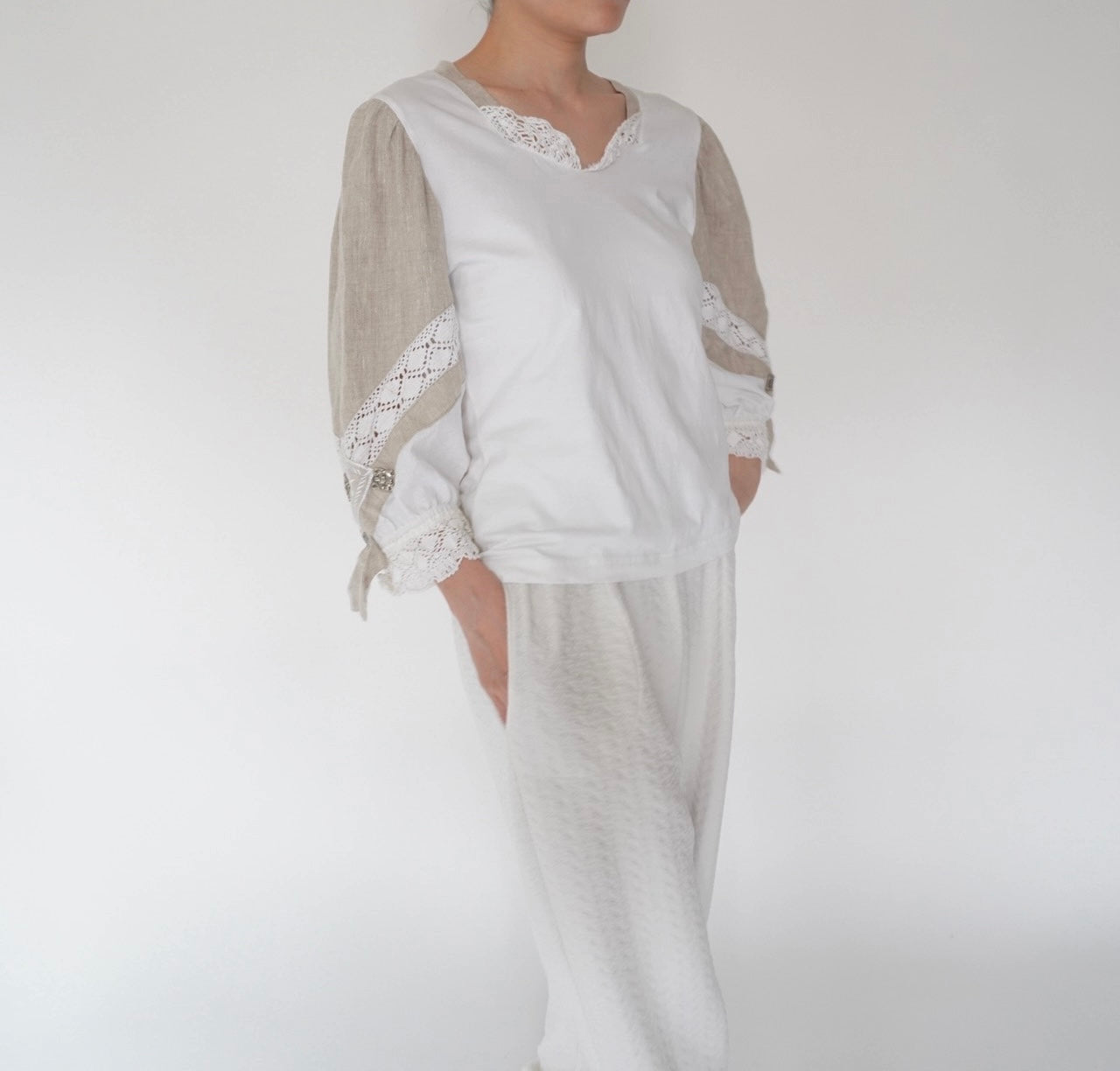 90s EURO Lace Design Top