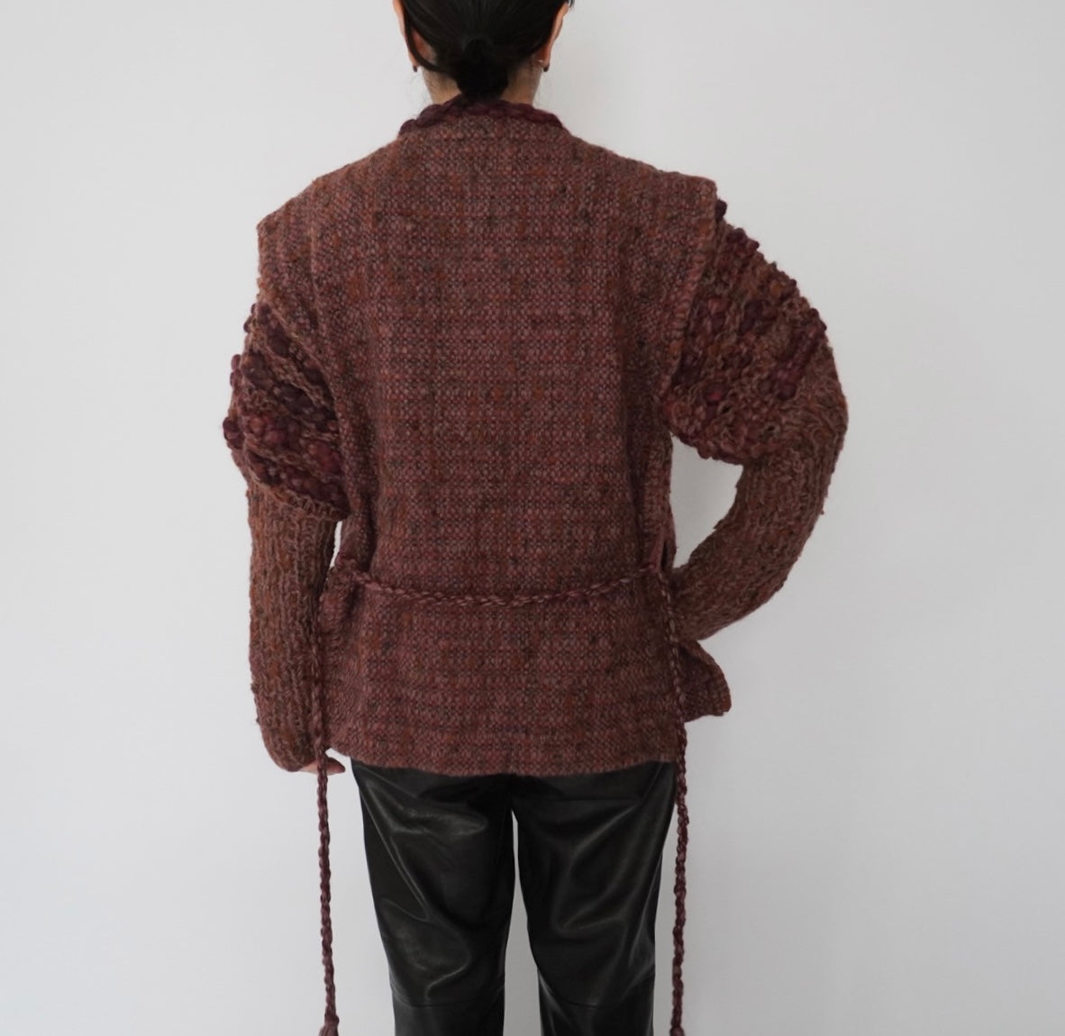 70s80s Woven Knit Jacket