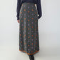 90s Wool Embroidery Maxi Skirt Made in Italy