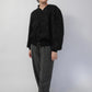 90s Black Design Knit Cardigan