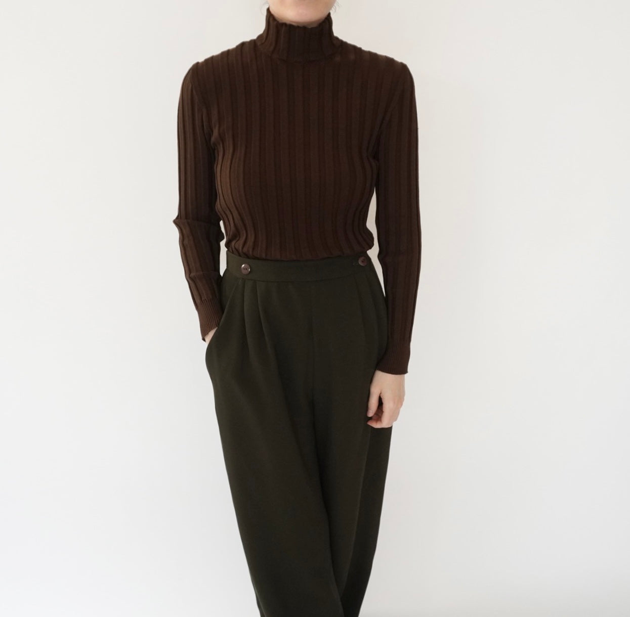 70s Ribbed Top Made in Italy
