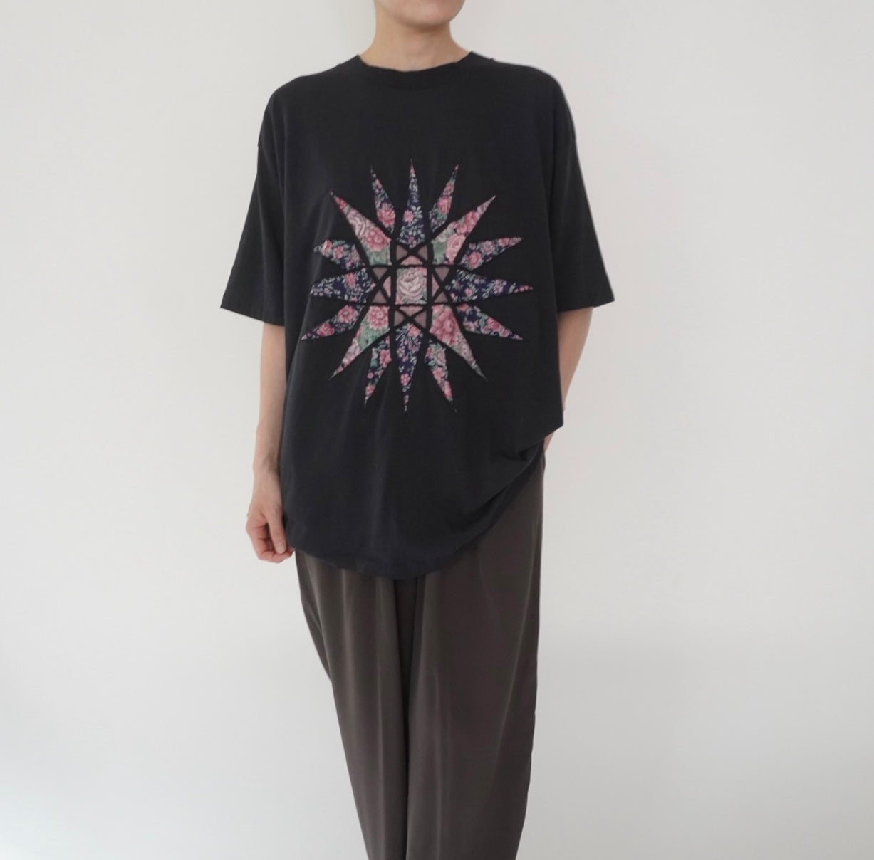 80s Patchwork Design T-shirt