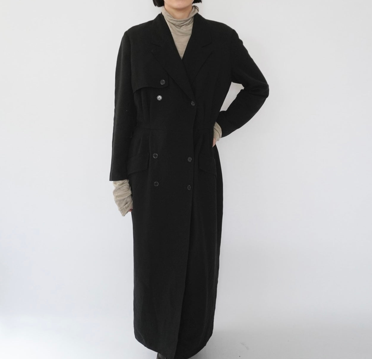 90s Black Design Dress