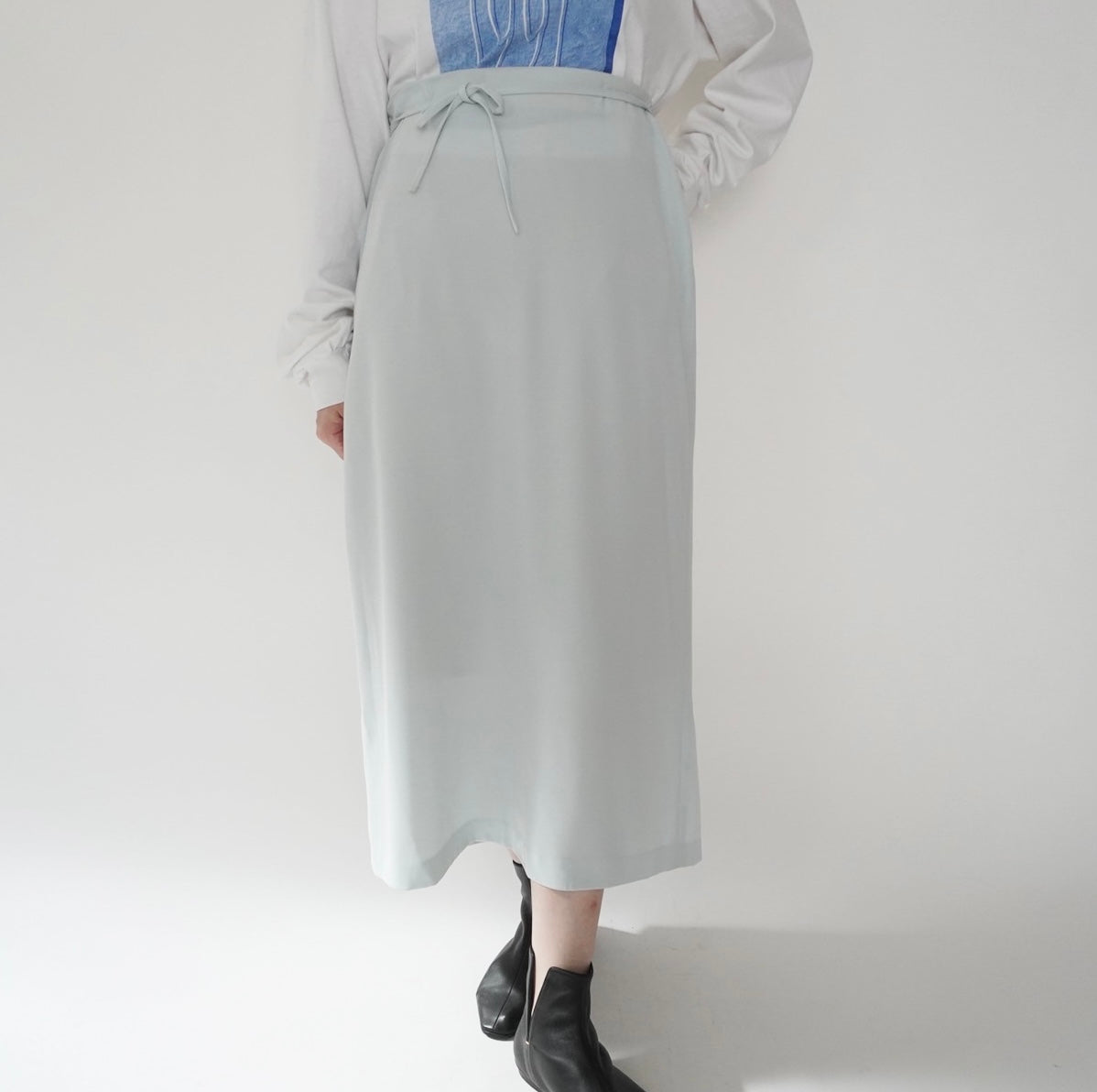 90s Light Blue Skirt
