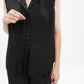 90s Black Vest,Blouse