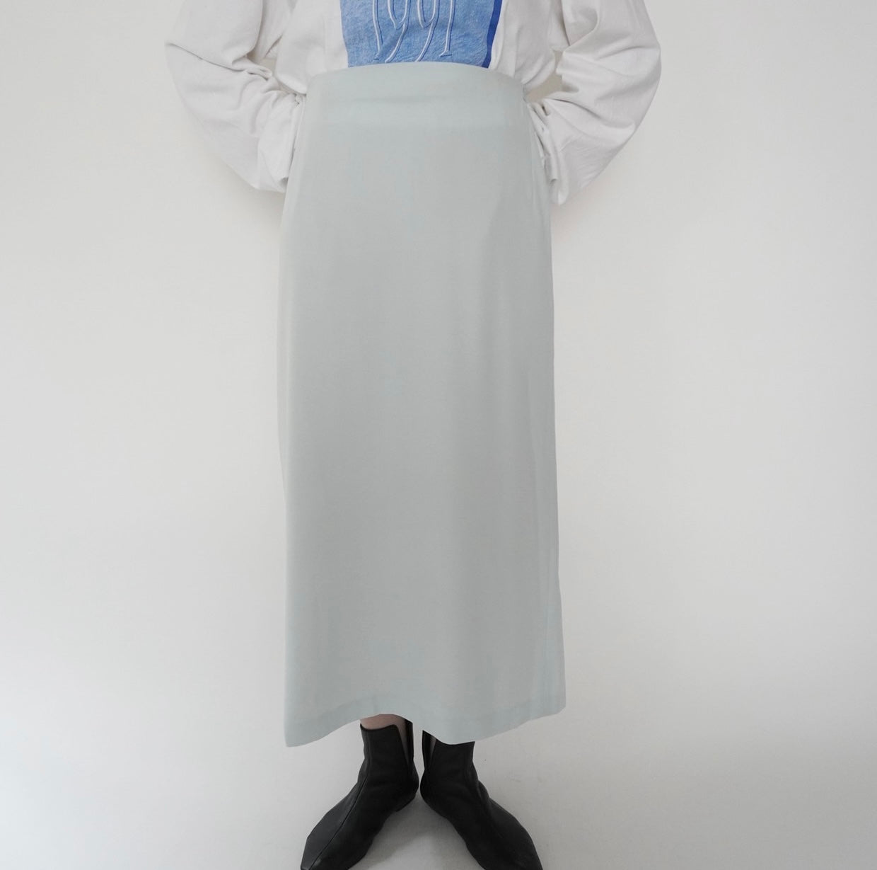 90s Light Blue Skirt