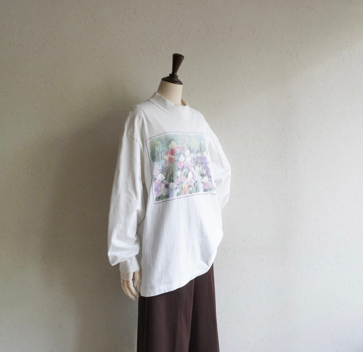 90s"Judy Buswell"  Printed Long Sleeves T-shirt Made in USA