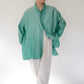 90s Raw Silk Boxy Blouse