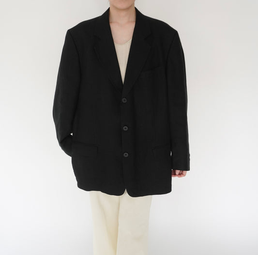 90s Linen Oversized Jacket
