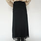 90s Black Sheer Skirt