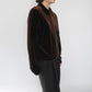 90s "J.CREW" Velour Zip Shirt